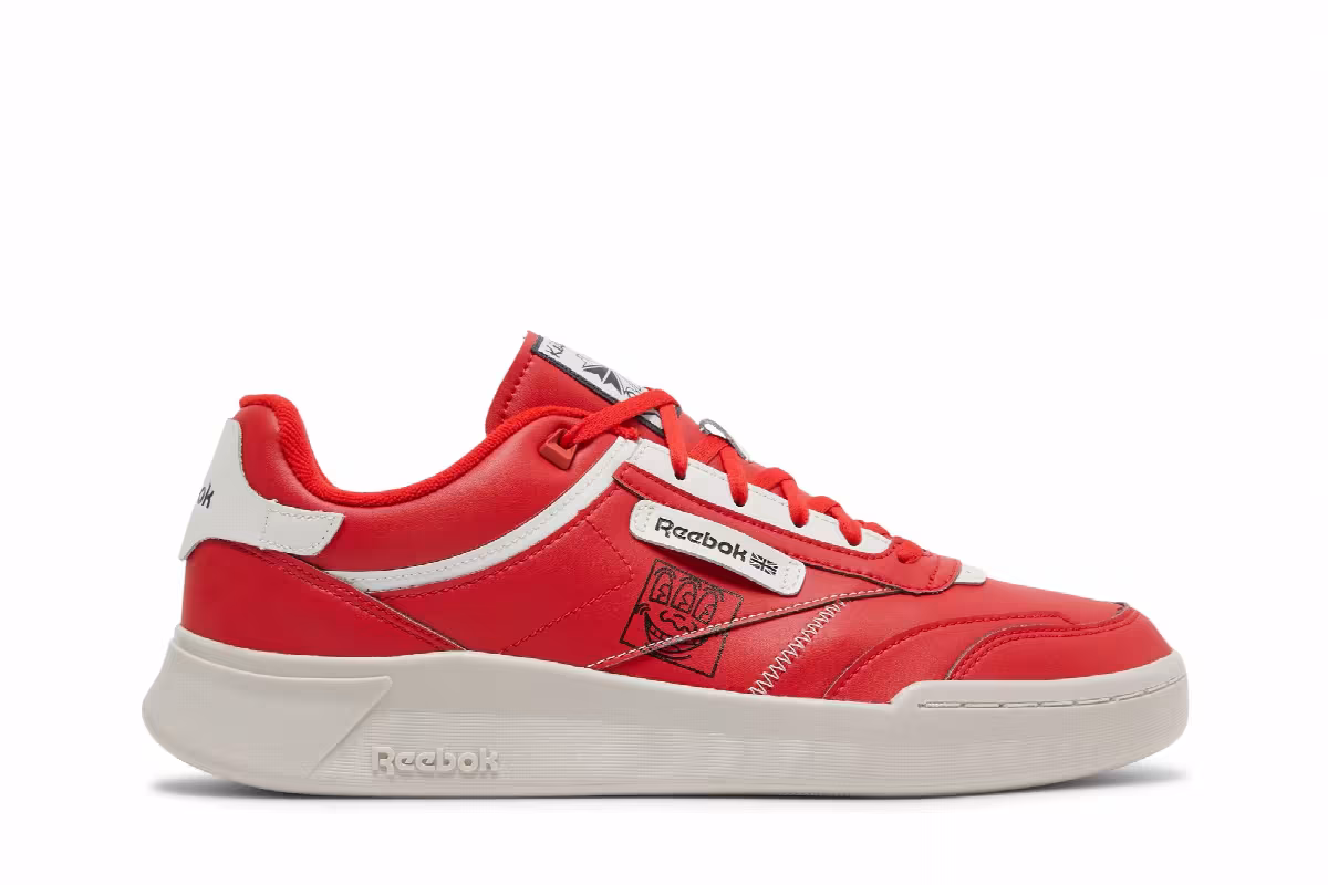 Keith Haring x Reebok Club C Legacy Three-Eyed Smiling Face, view 2