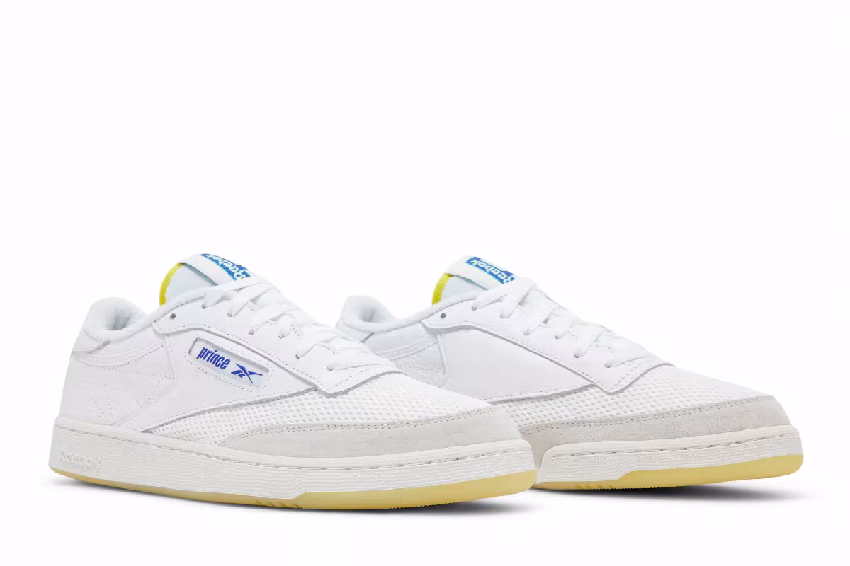 Prince x Reebok Club C 85 White Bright Cobalt, view 9