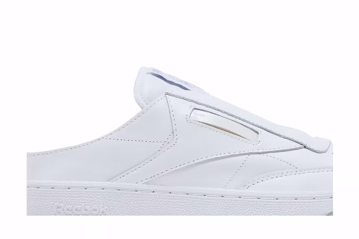 BEAMS x Reebok Club C Laceless Mule White Cold Grey, view 3