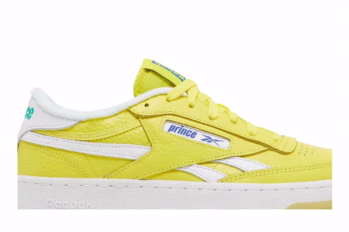 Prince x Reebok Club C Revenge Stinger Yellow, view 3