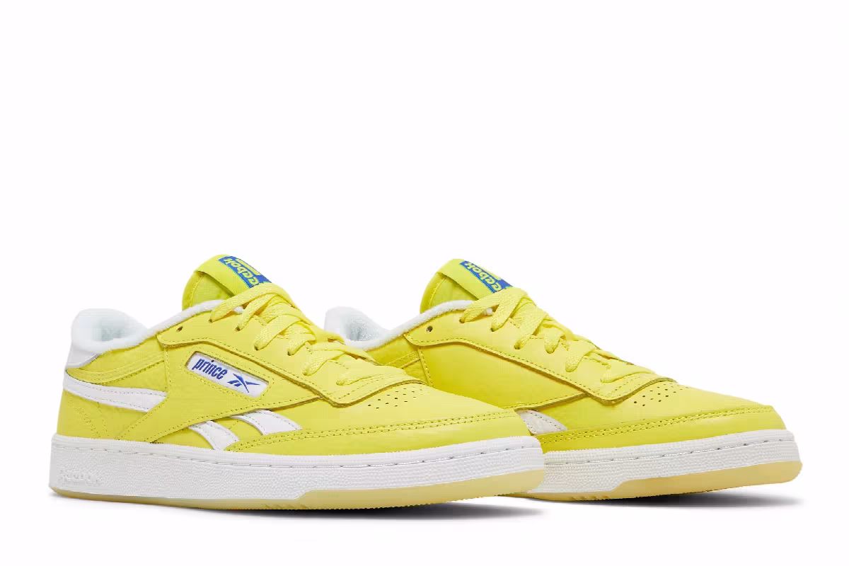 Prince x Reebok Club C Revenge Stinger Yellow, view 9