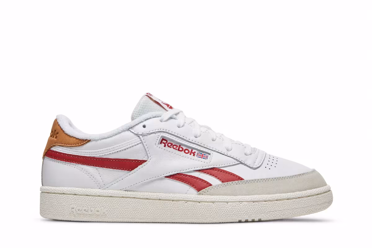 Reebok Club C Revenge White Mars Red, view 2
