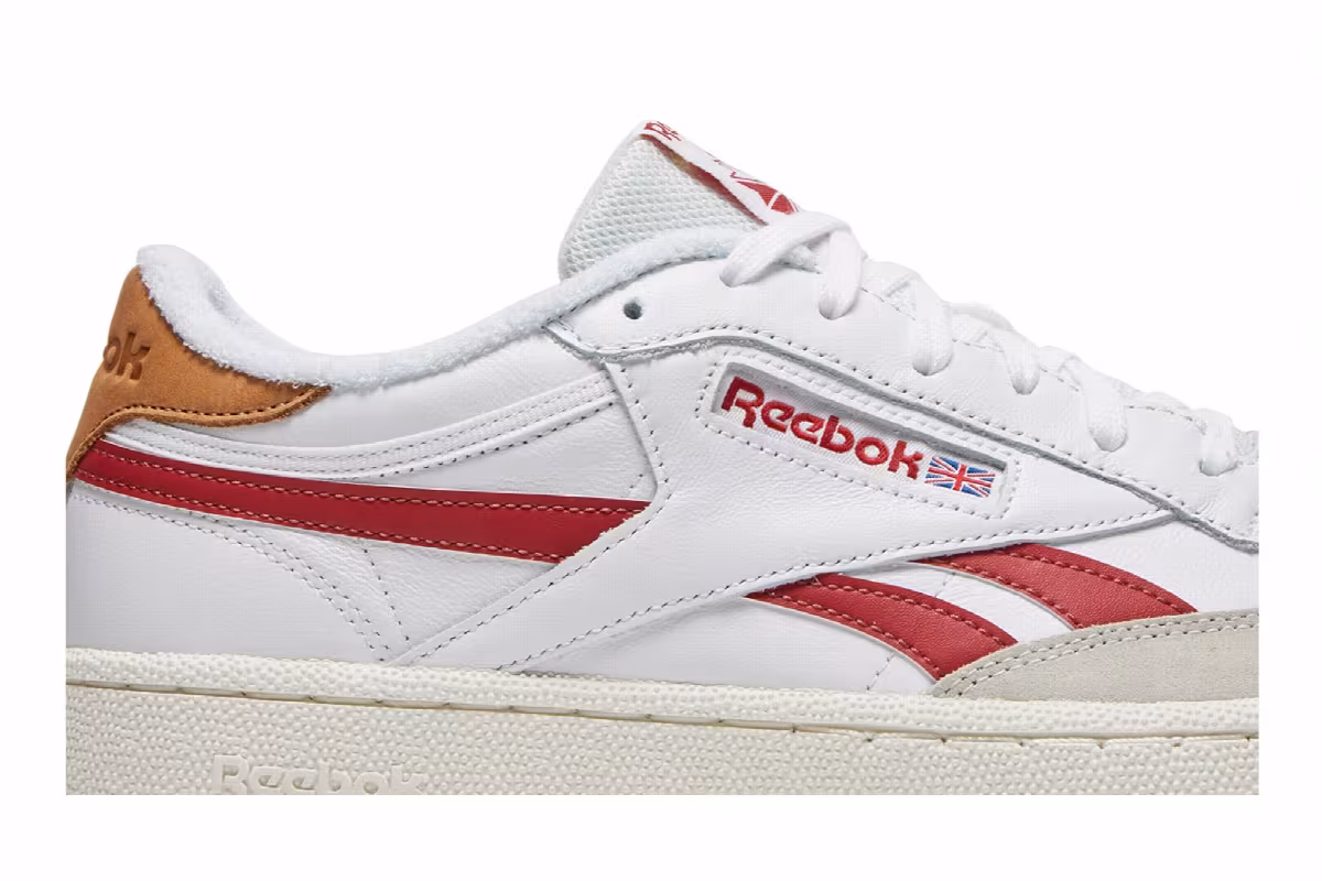 Reebok Club C Revenge White Mars Red, view 3