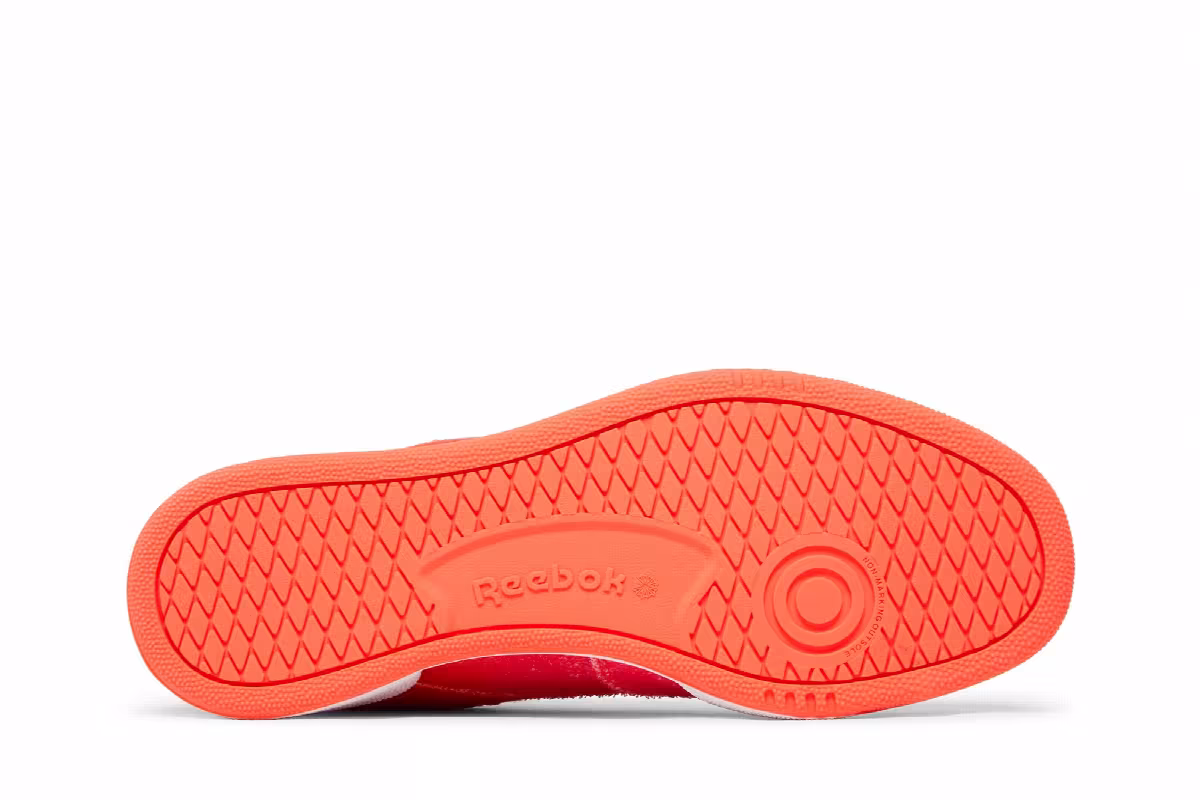 Daniel Moon x Reebok Club C 85 Atomic Pink Alert Yellow, view 5