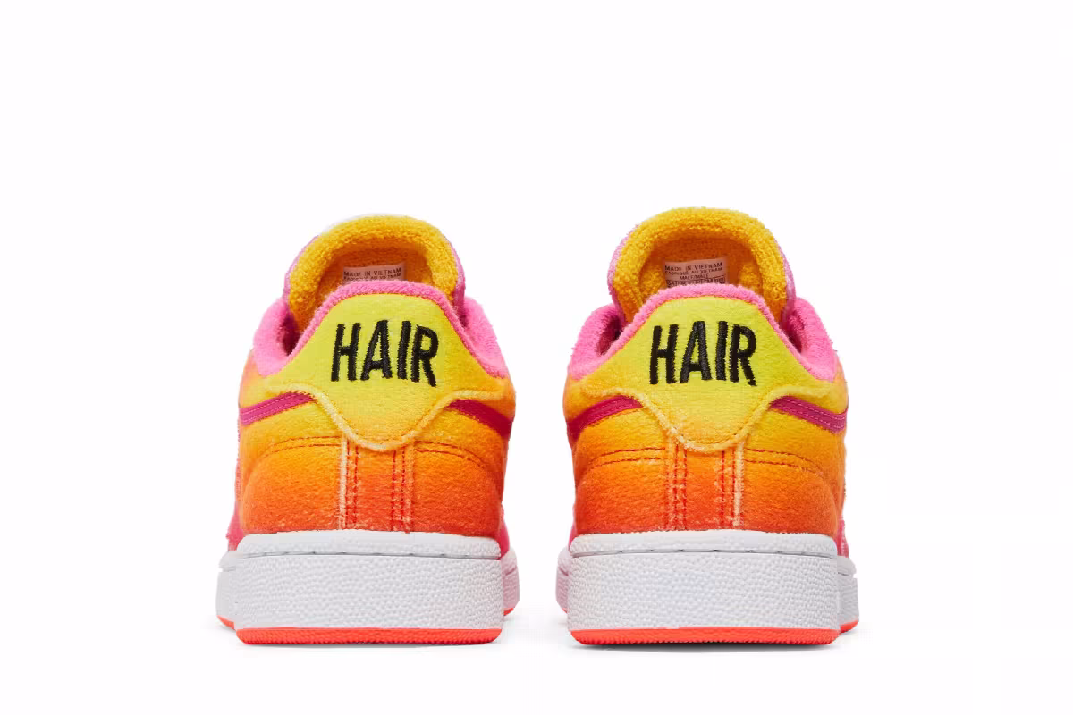 Daniel Moon x Reebok Club C 85 Atomic Pink Alert Yellow, view 7