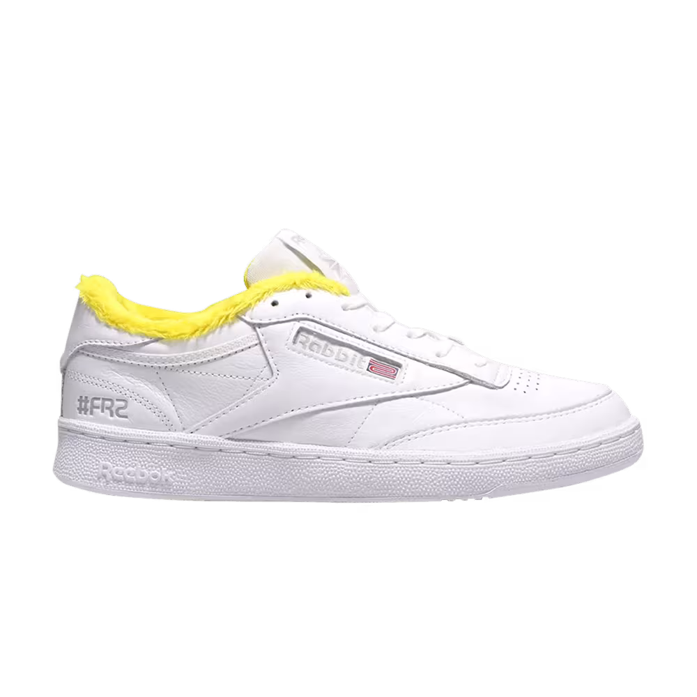 atmos x #FR2 x Reebok Club C 85 White Yellow