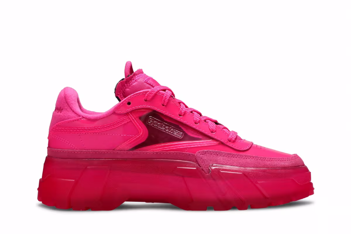 Cardi B x Reebok Women's Club C Dynamic Pink, view 2