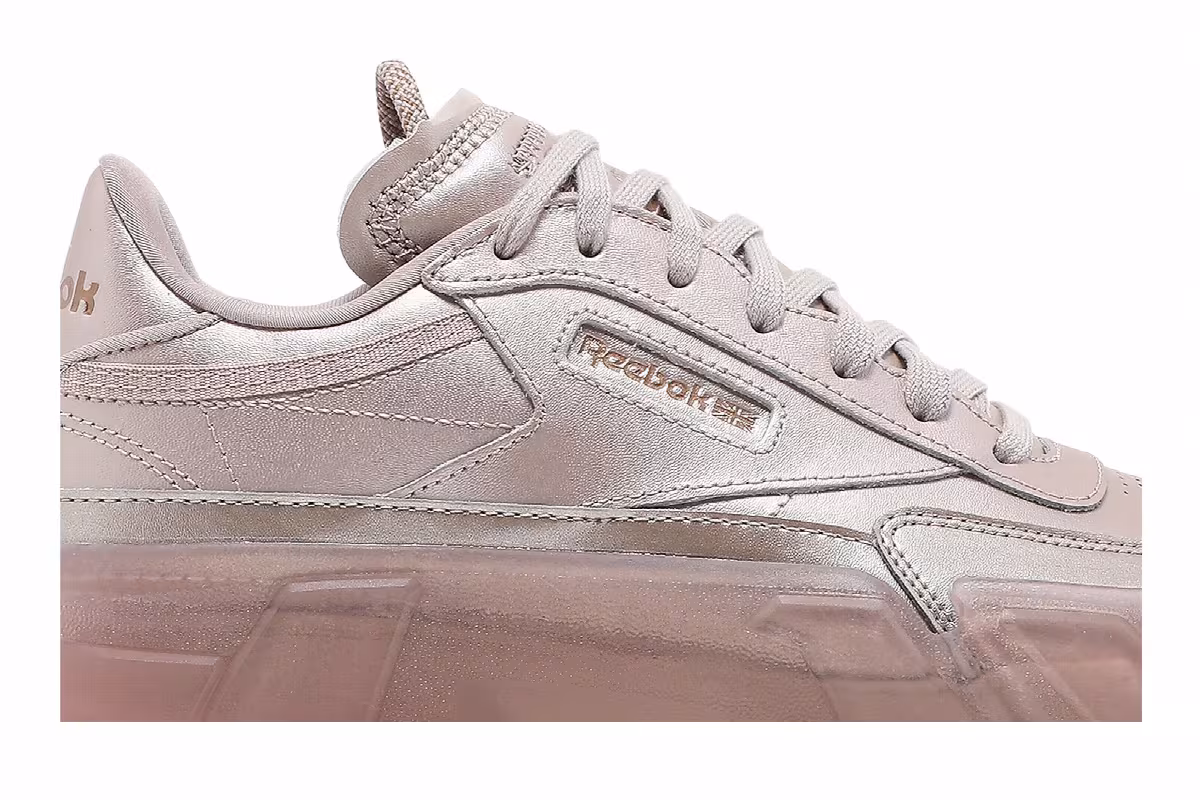 Cardi B x Reebok Women's Club C Rose Gold, view 3