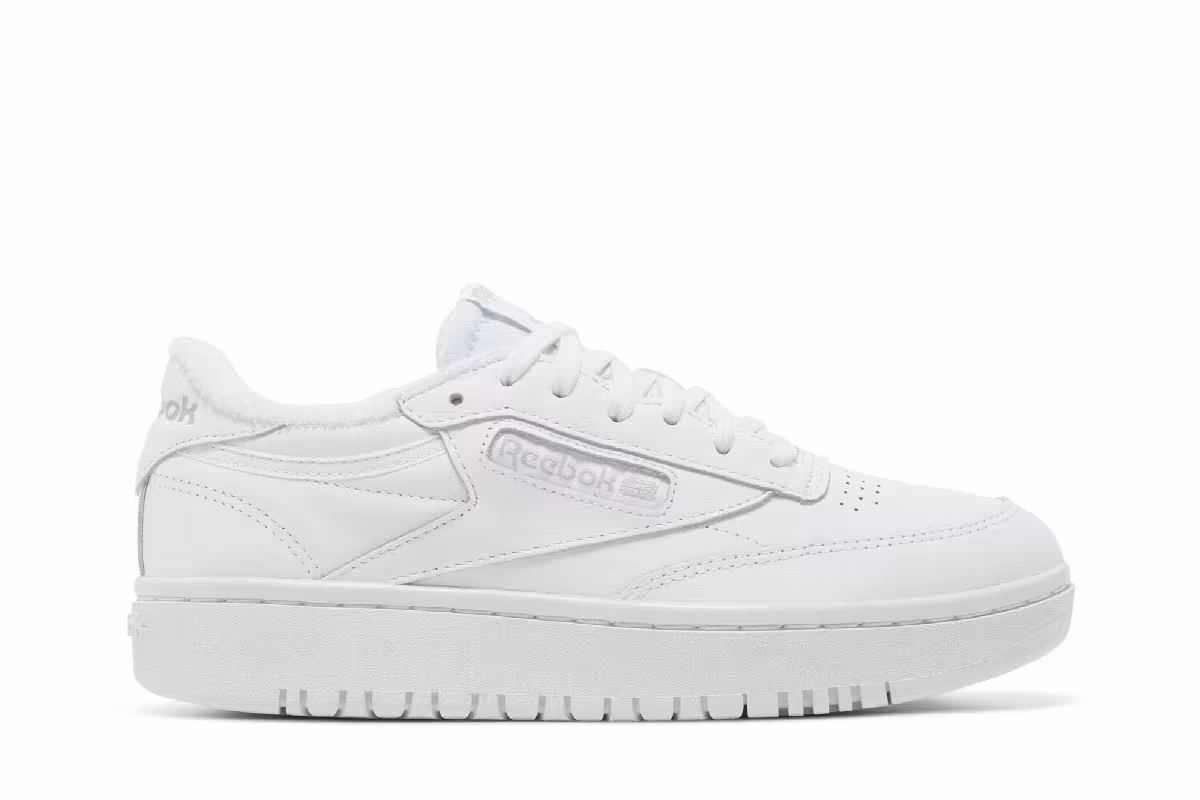 Reebok Women's Club C Double White Cold Grey, view 2
