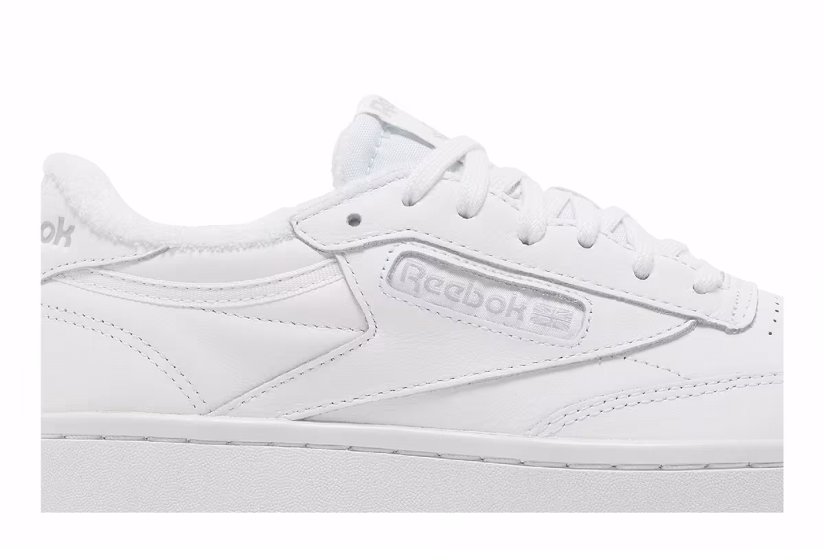 Reebok Women's Club C Double White Cold Grey, view 3