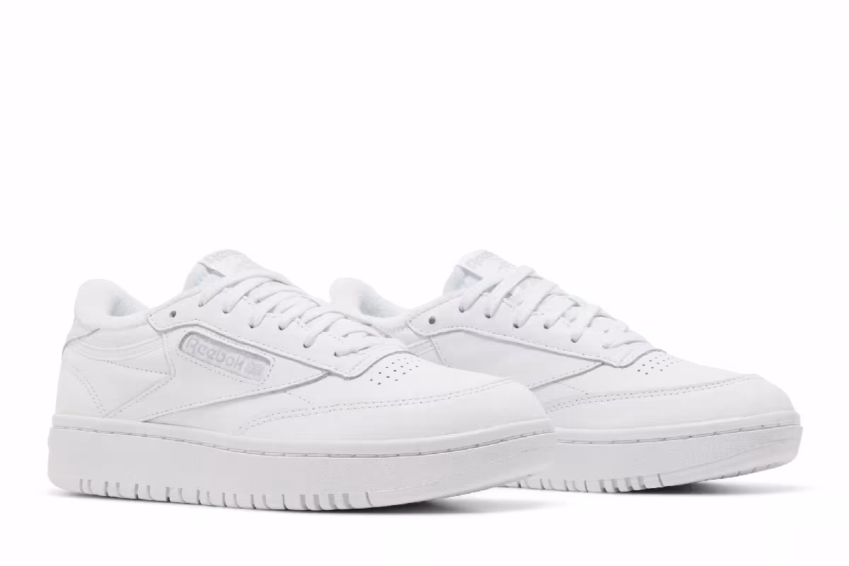 Reebok Women's Club C Double White Cold Grey, view 9