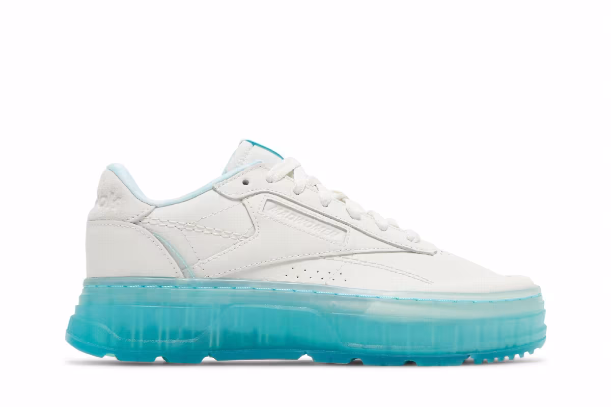 MadWomen x Reebok Women's Club C Double Geo Chalk Hydro Blue, view 2