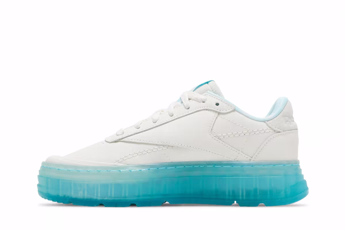 MadWomen x Reebok Women's Club C Double Geo Chalk Hydro Blue, view 4