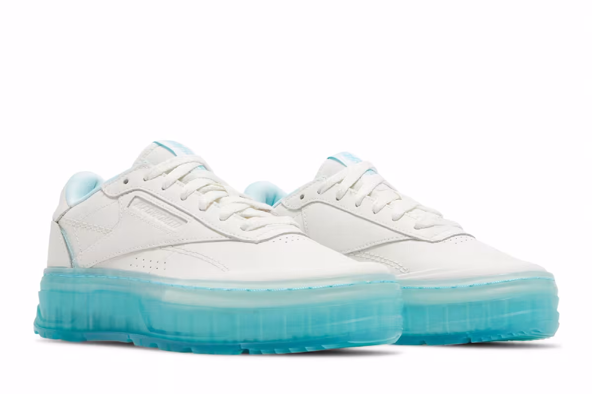 MadWomen x Reebok Women's Club C Double Geo Chalk Hydro Blue, view 9
