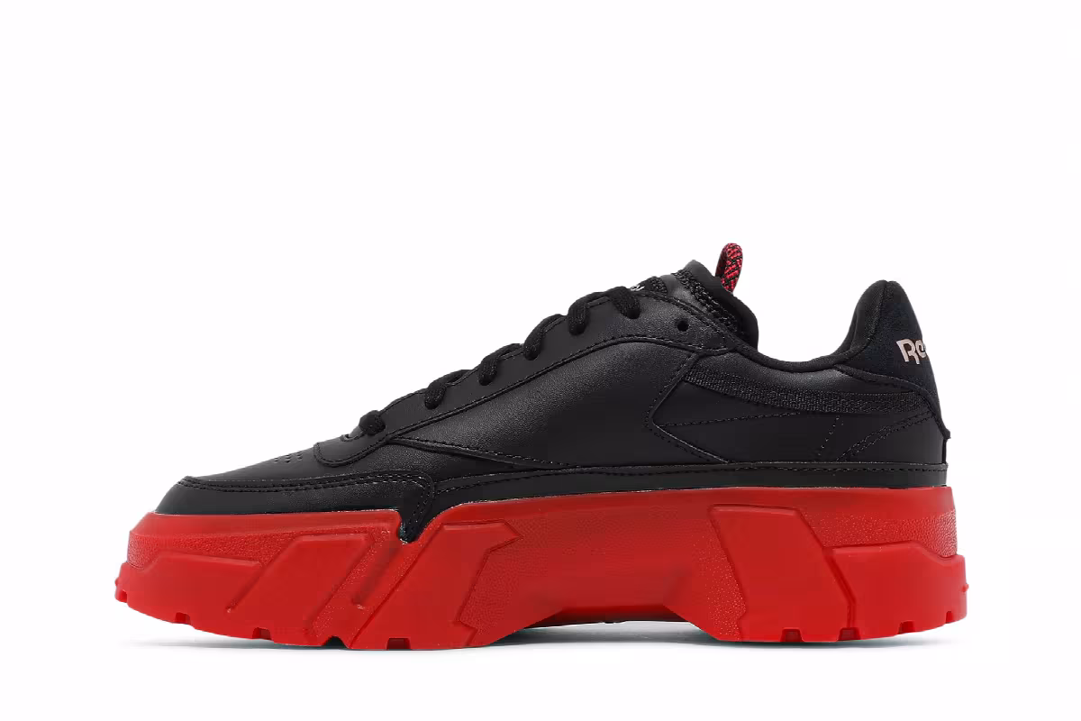 Cardi B x Reebok Women's Club C Black Vector Red, view 4