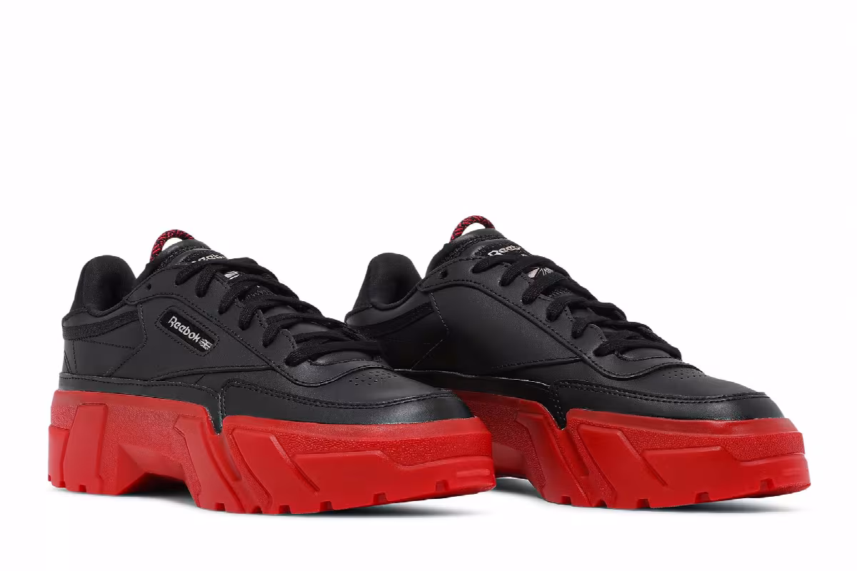 Cardi B x Reebok Women's Club C Black Vector Red, view 9
