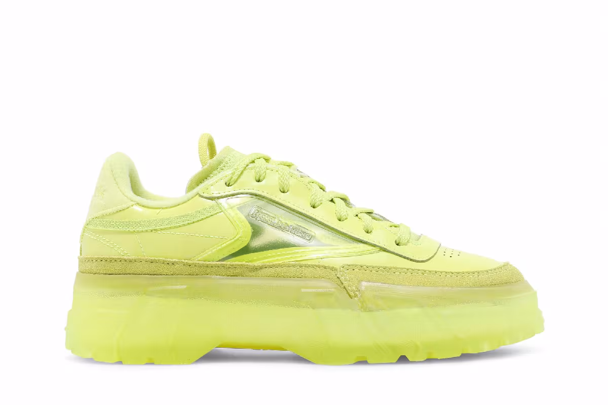 Cardi B x Reebok Women's Club C High Vis Green, view 2