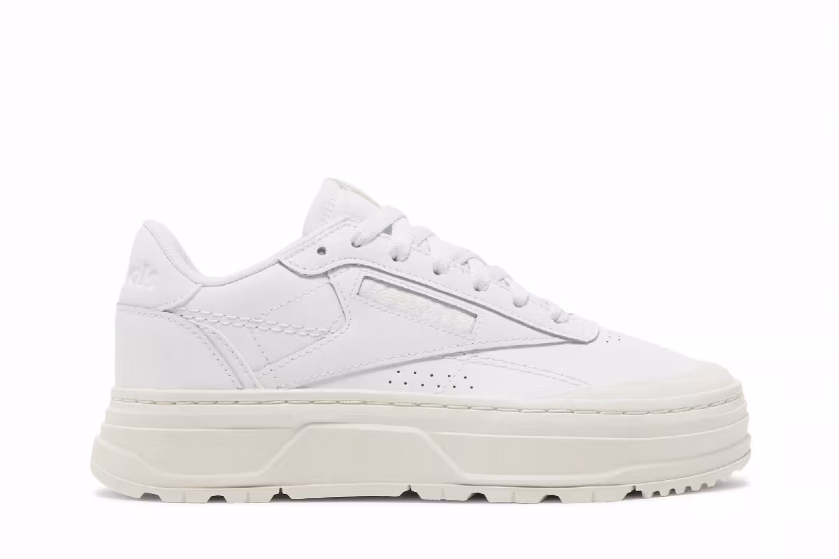 Reebok Women's Club C Double Geo Triple White, view 2