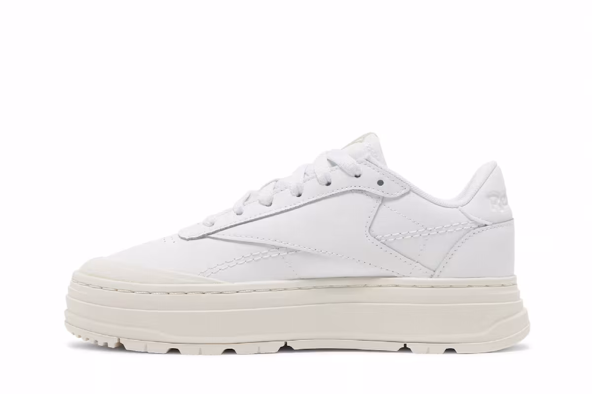 Reebok Women's Club C Double Geo Triple White, view 4