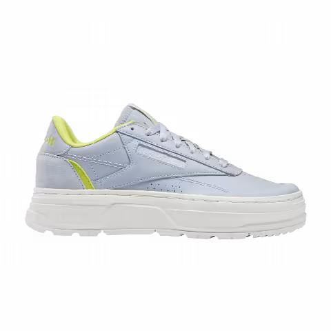 Reebok Wmns Club C Double Geo 'Gable Grey Acid Yellow'