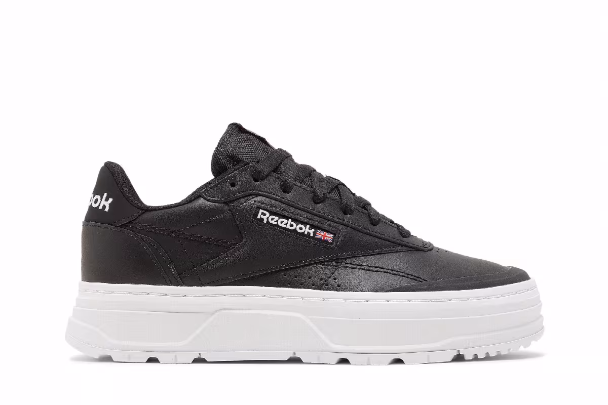 Reebok Women's Club C Double Geo Black White, view 2