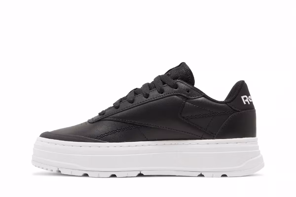 Reebok Women's Club C Double Geo Black White, view 4