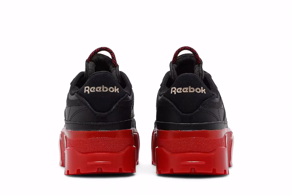 Reebok Cardi B x Club C J Black Vector Red, view 7