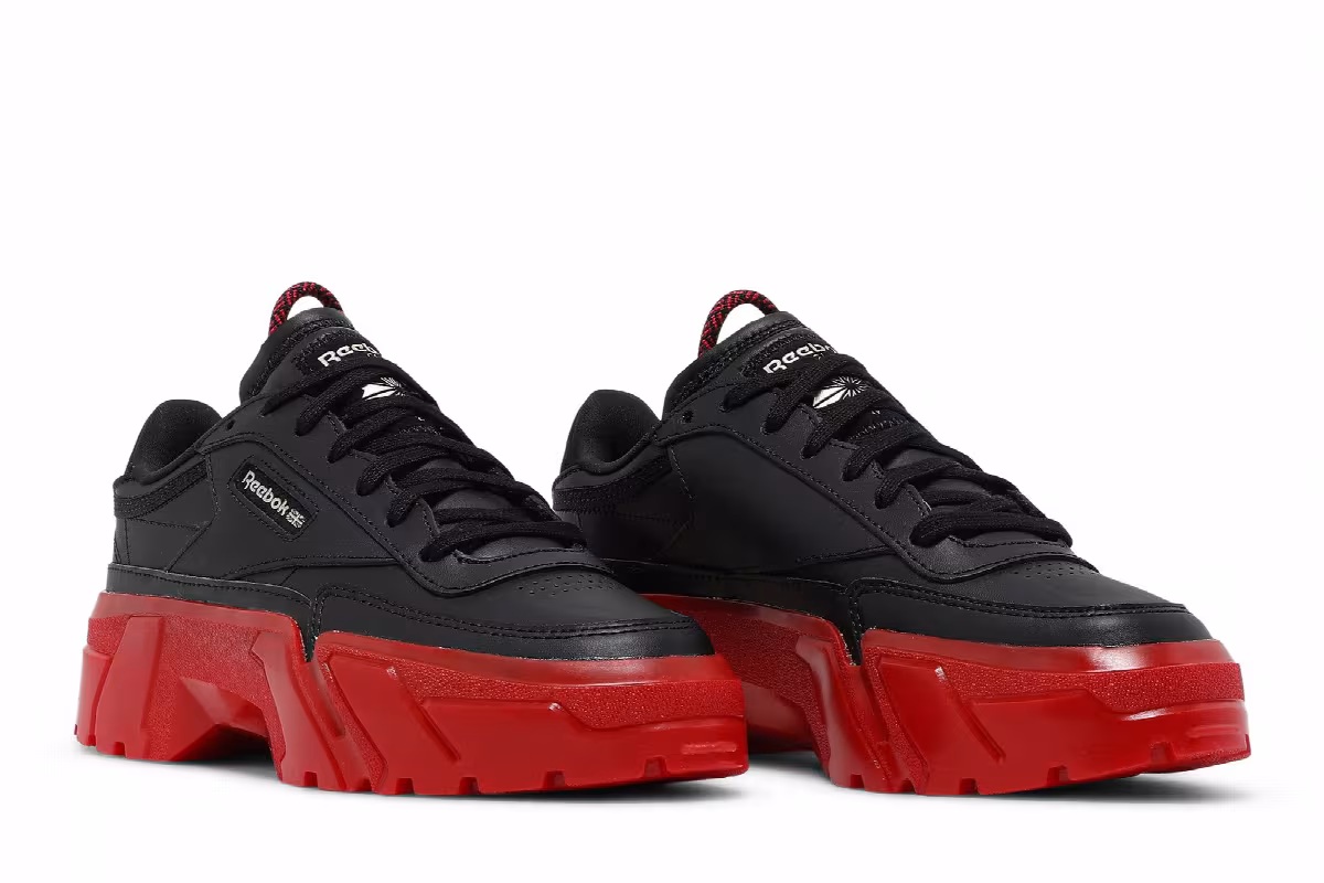 Reebok Cardi B x Club C J Black Vector Red, view 9