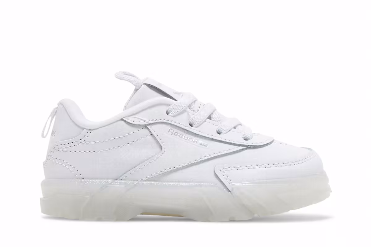 Cardi B x Reebok Club C Toddler Triple White, view 2