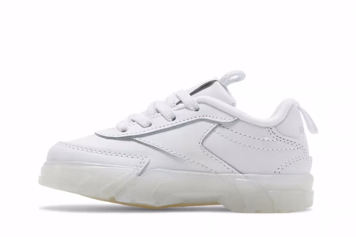Cardi B x Reebok Club C Toddler Triple White, view 4