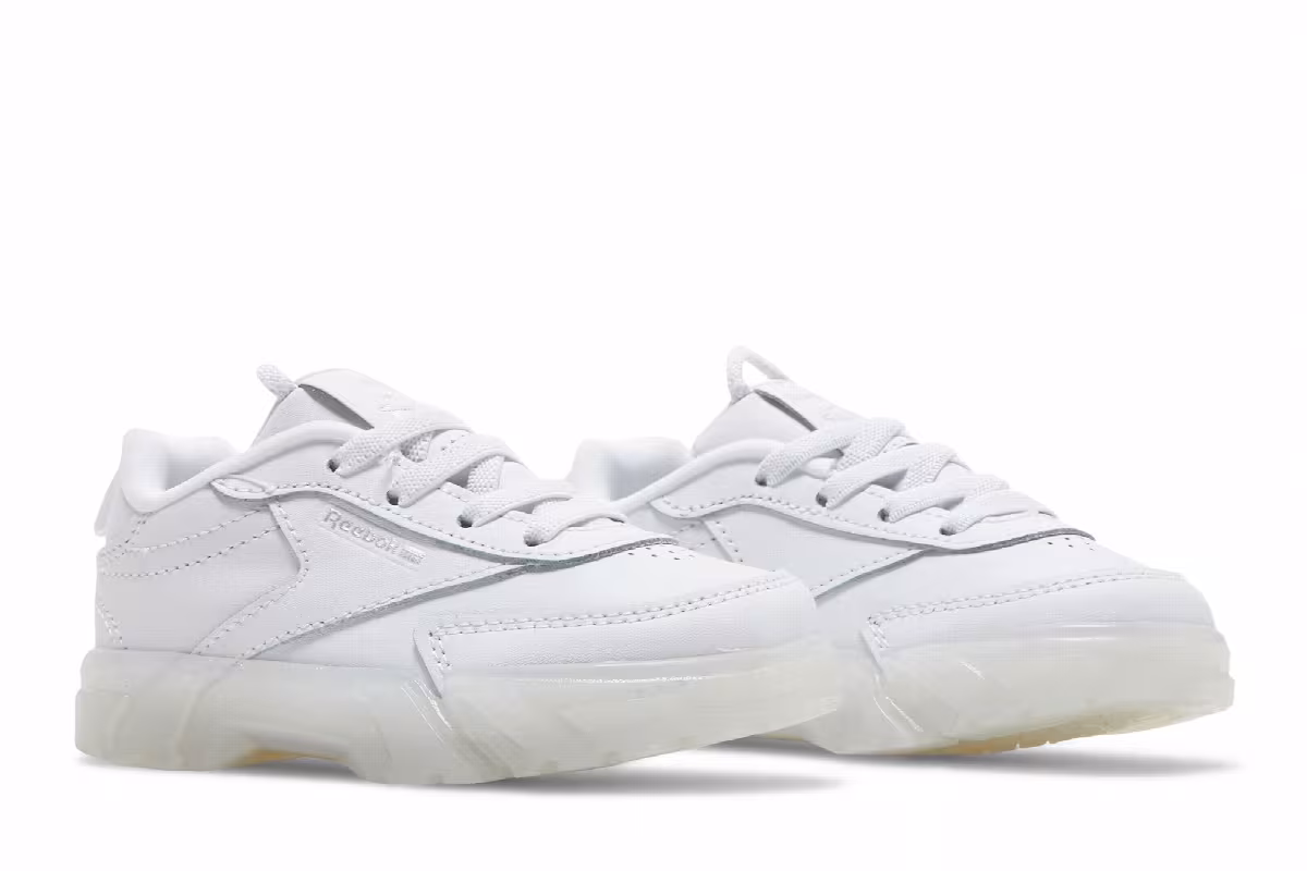 Cardi B x Reebok Club C Toddler Triple White, view 9