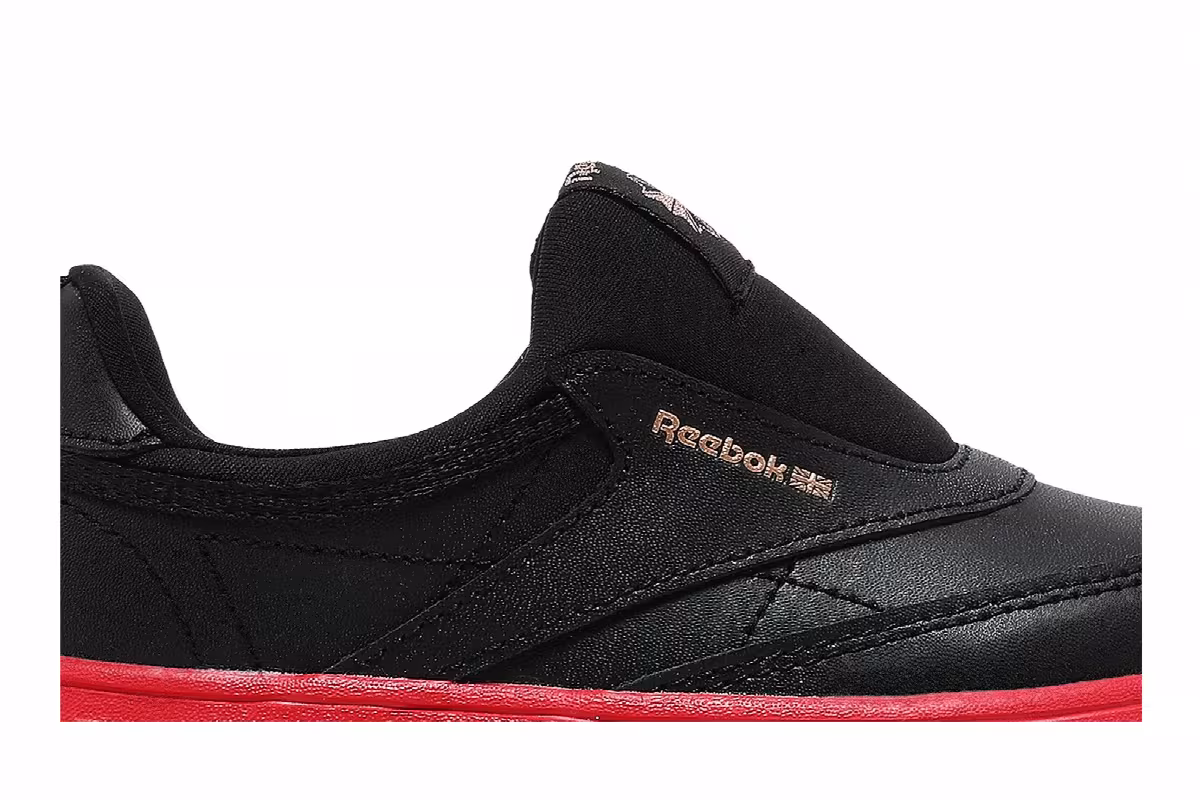 Reebok Cardi B x Club C Slip-On 3 Toddler Black Vector Red, view 3
