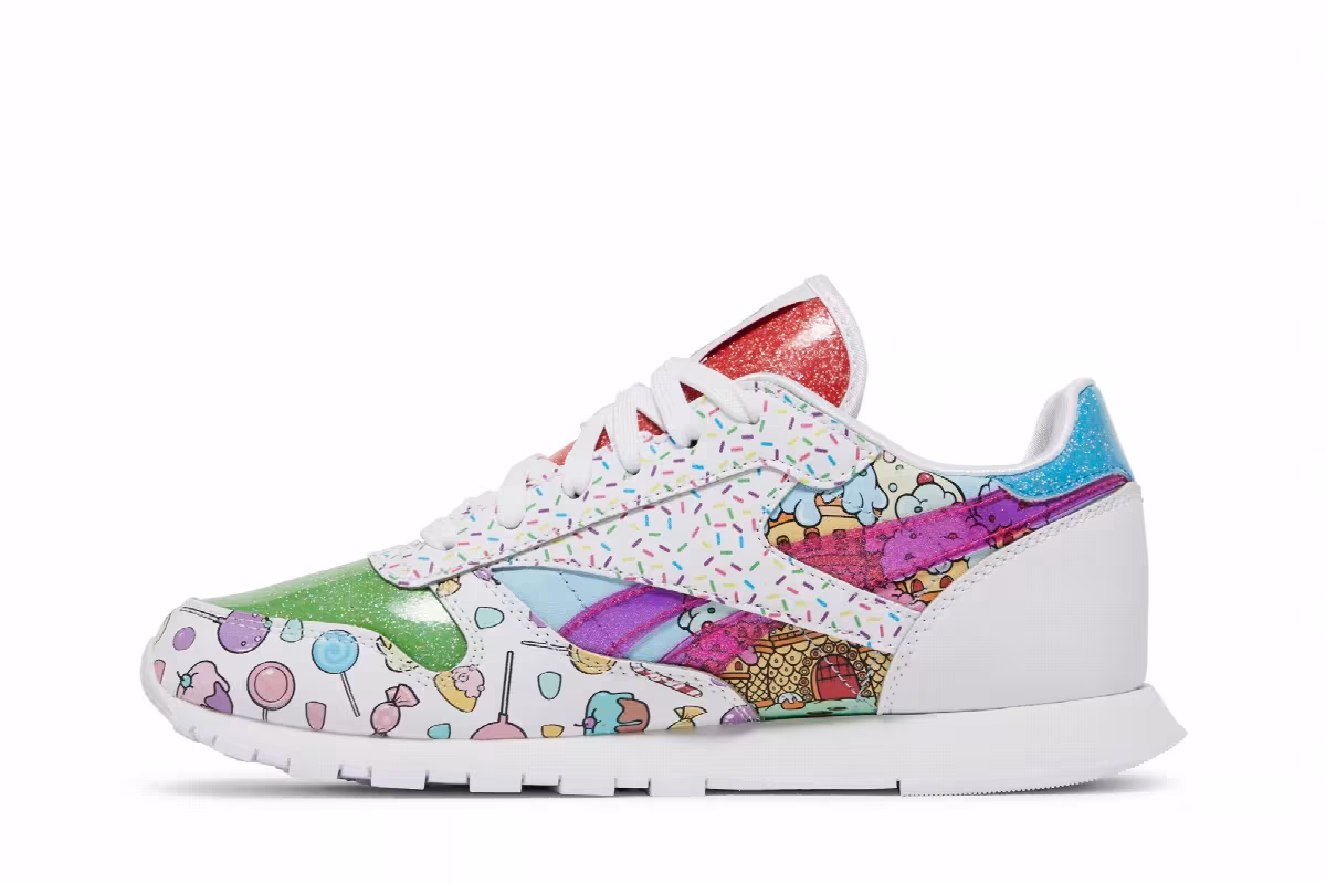 Hasbro x Reebok Classic Leather Big Kid Candy Land, view 4