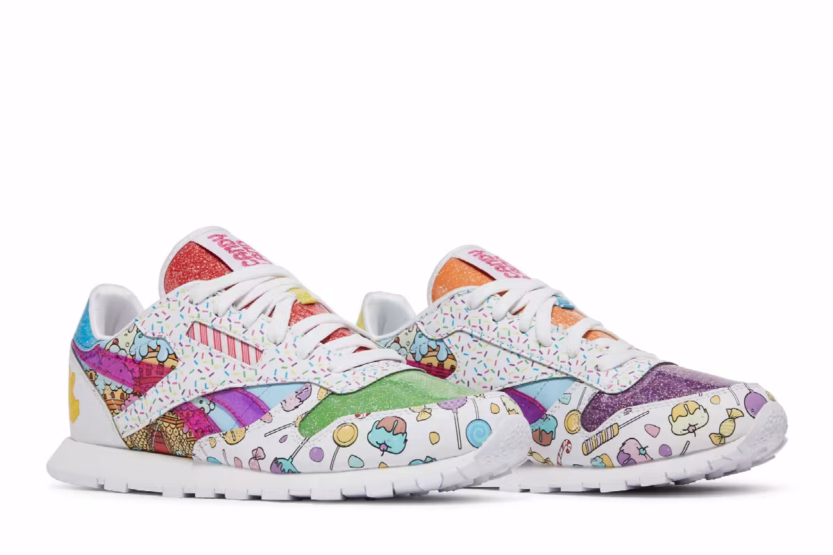 Hasbro x Reebok Classic Leather Big Kid Candy Land, view 9