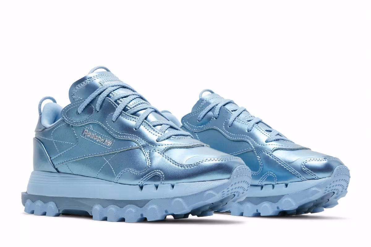 Cardi B x Reebok Women's Classic Leather Fluid Blue, view 9