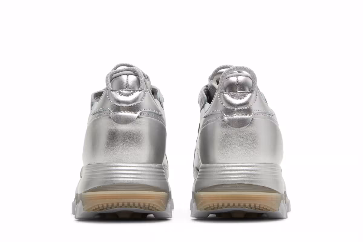 Cardi B x Reebok Women's Classic Leather Silver Metallic Pewter, view 7