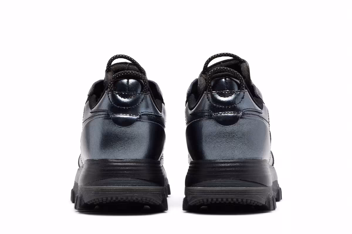Cardi B x Reebok Women's Classic Leather Black Dark Silver, view 7