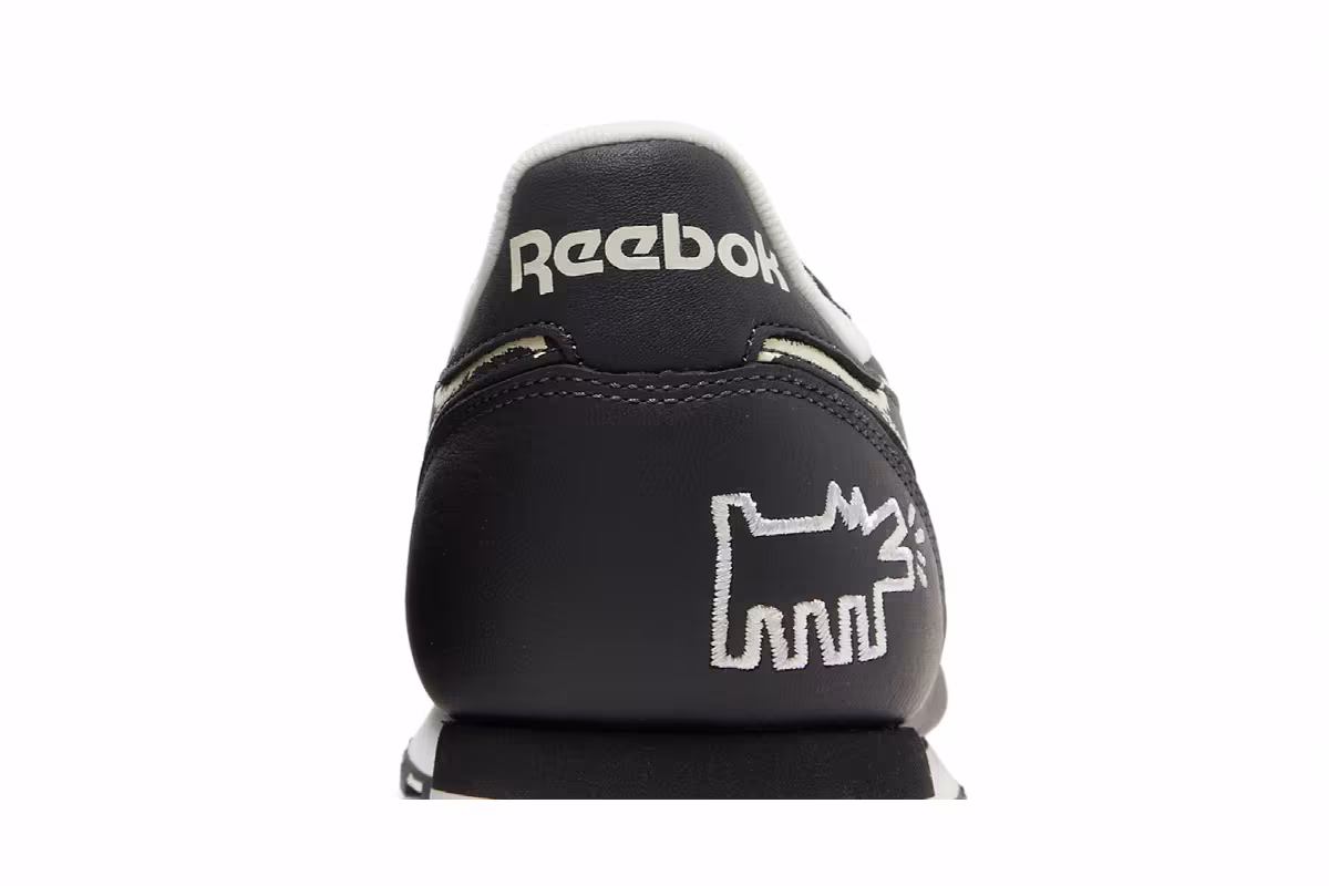 Keith Haring x Reebok Classic Leather Dog Blackboard Chalk Drawing, view 8