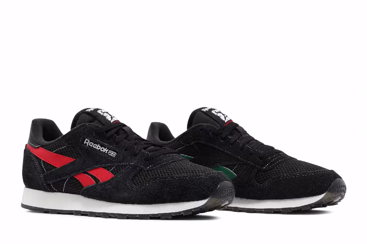 Reebok Classic Leather Human Rights Now! - Black Red, view 9