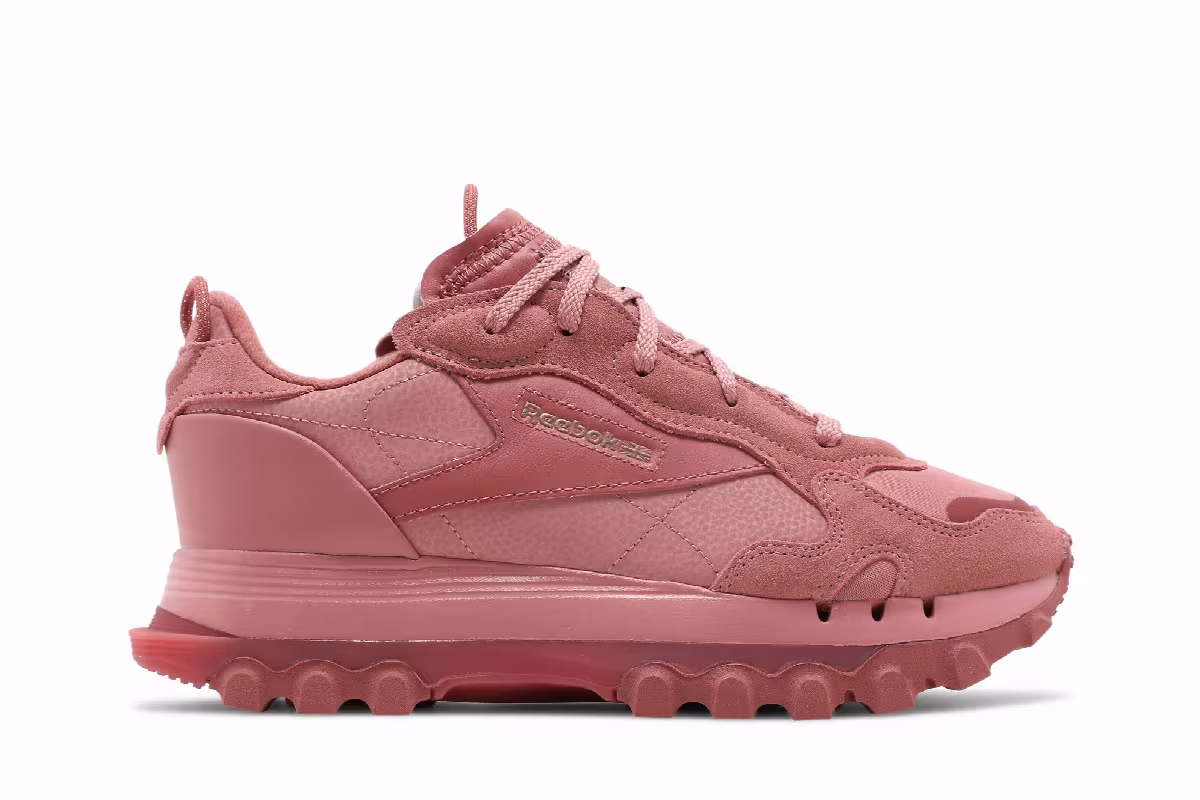Cardi B x Reebok Women's Classic Leather Sandy Rose, view 2