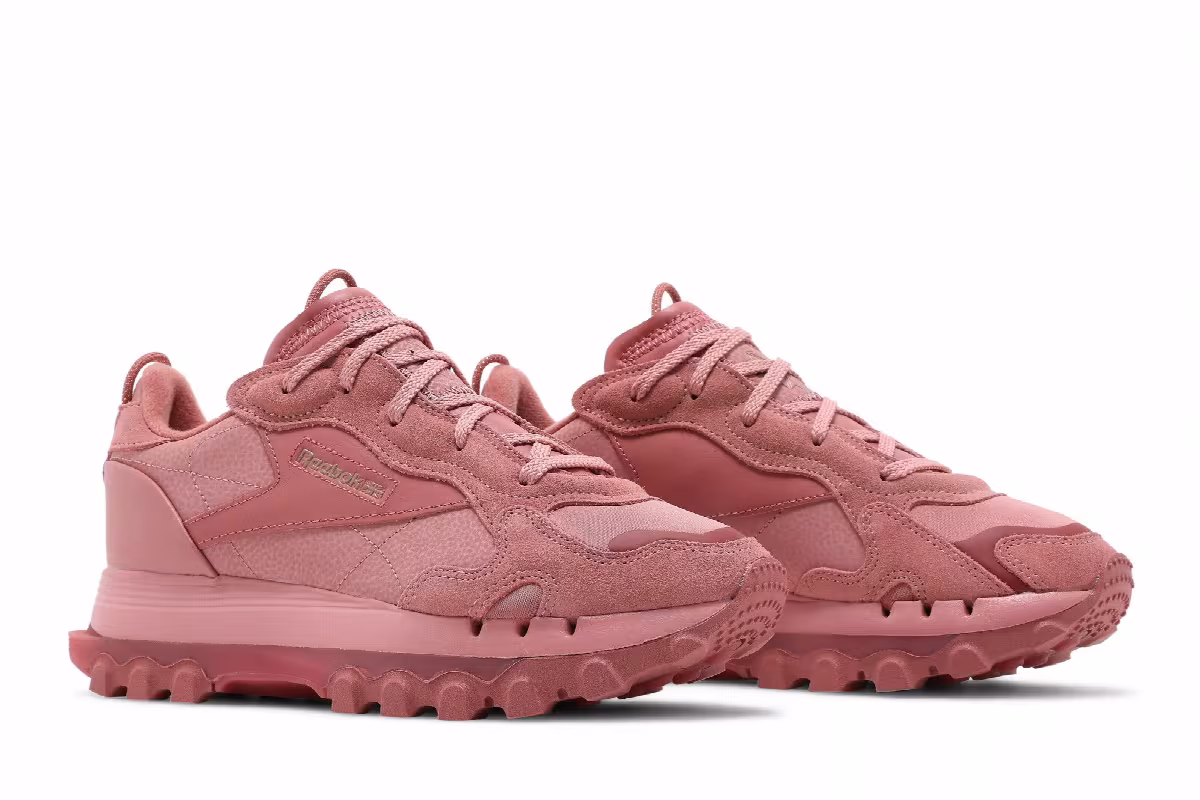 Cardi B x Reebok Women's Classic Leather Sandy Rose, view 9