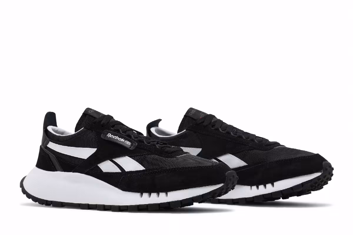 Reebok Classic Leather Legacy Black White, view 9