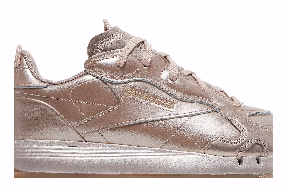 Cardi B x Reebok Women's Classic Leather Rose Gold Champagne, view 3