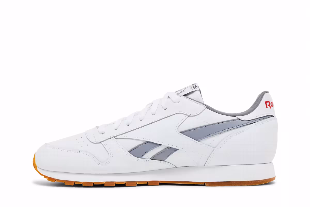 Reebok Classic Leather White Cold Grey Gum, view 4