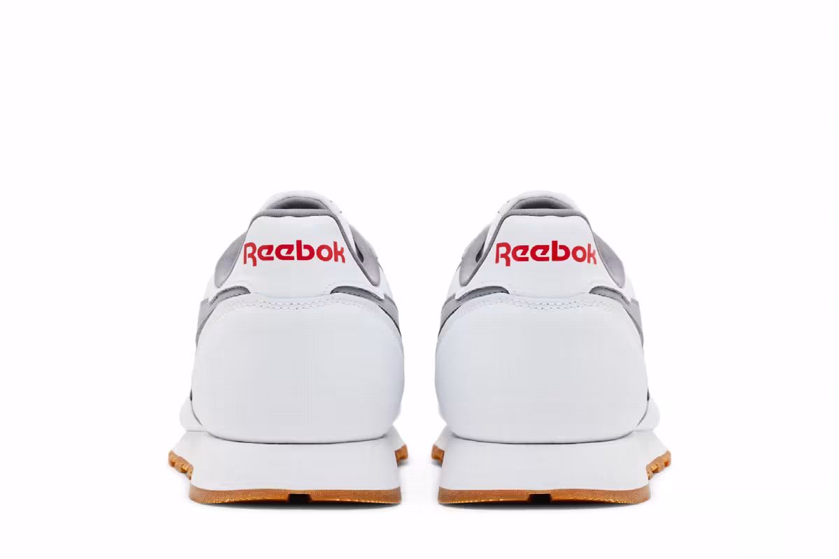 Reebok Classic Leather White Cold Grey Gum, view 7