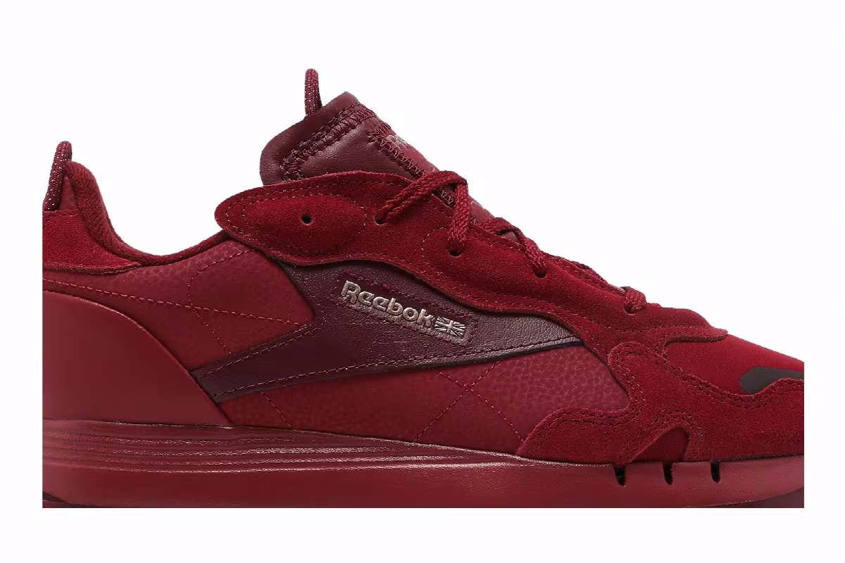 Cardi B x Reebok Women's Classic Leather Triathlon Red, view 3