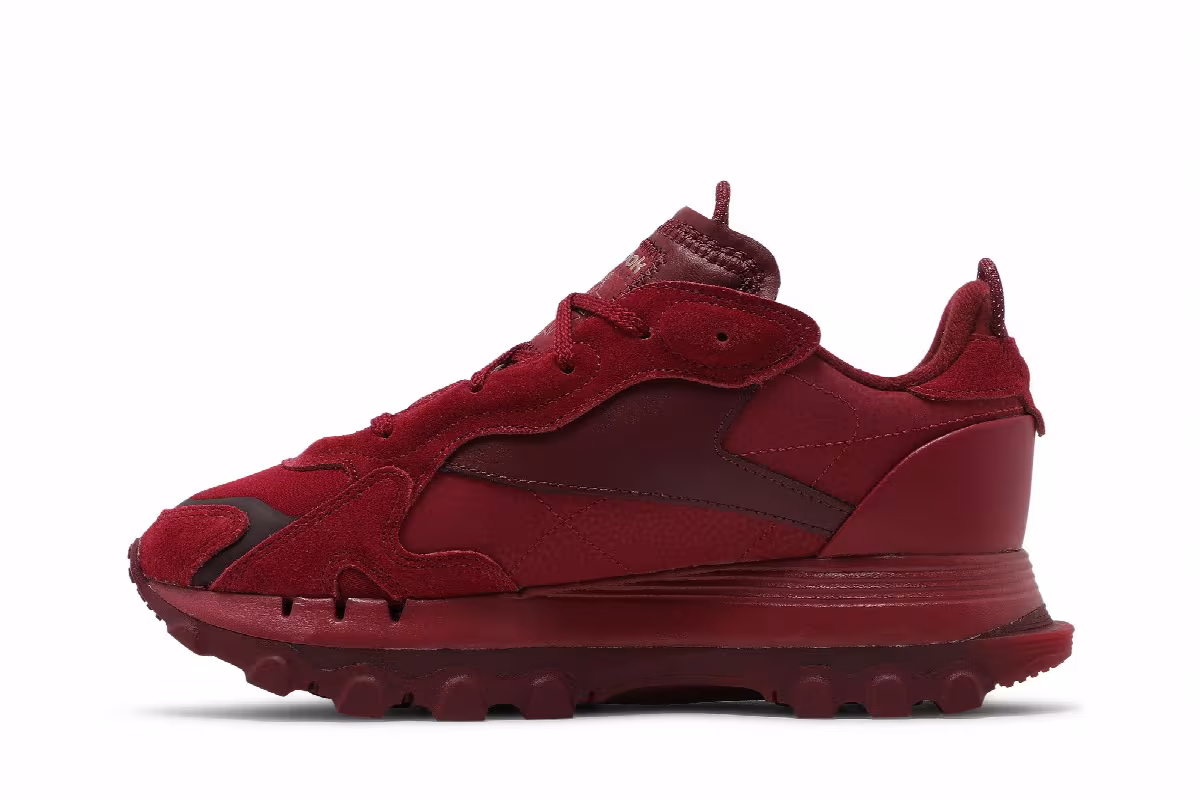 Cardi B x Reebok Women's Classic Leather Triathlon Red, view 4