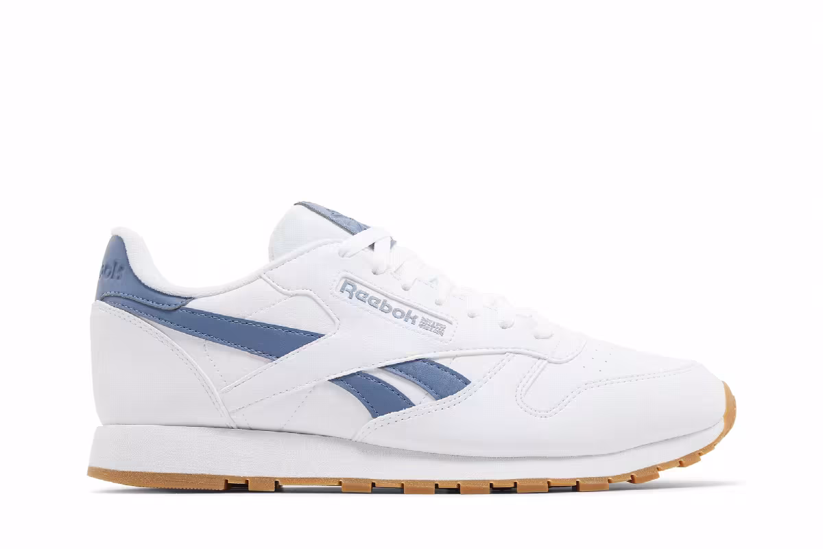 Reebok Classic Leather White Blue Slate, view 2