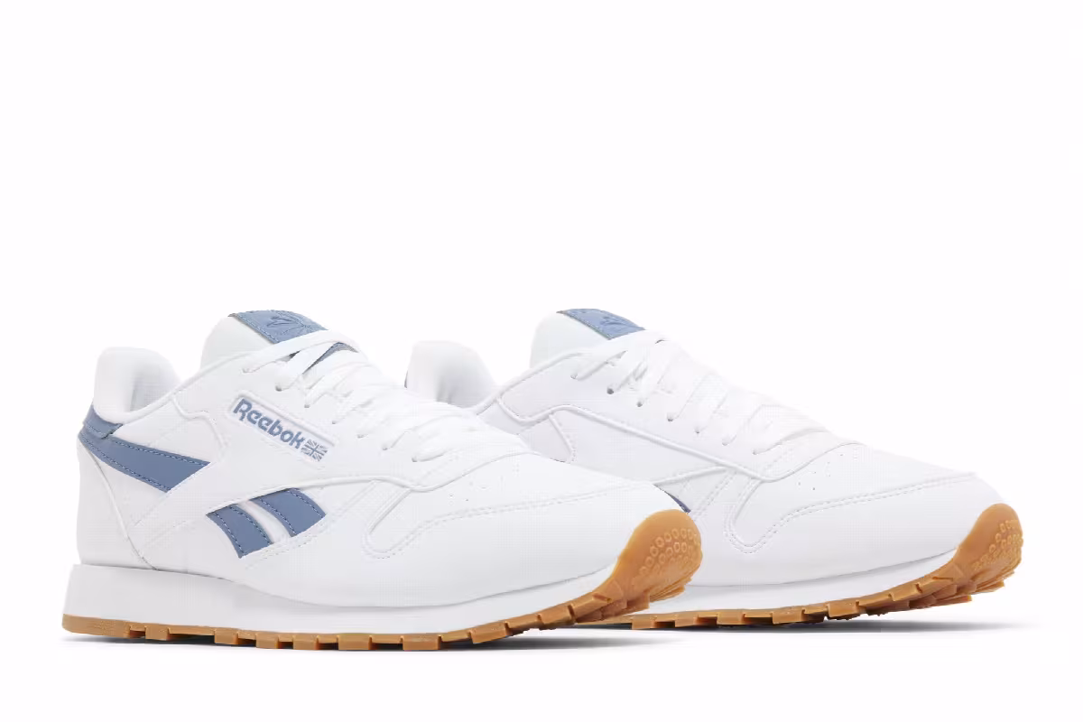 Reebok Classic Leather White Blue Slate, view 9