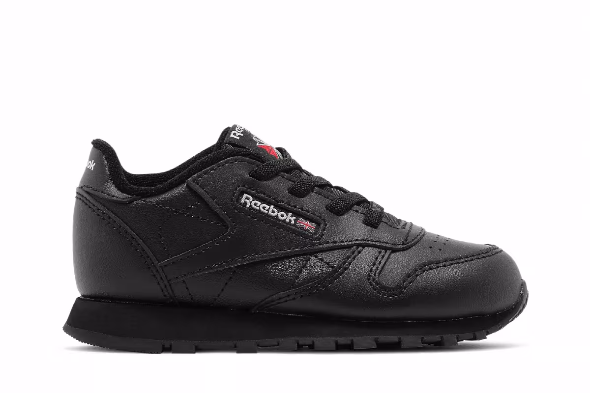 Reebok Classic Leather Toddler Triple Black, view 2